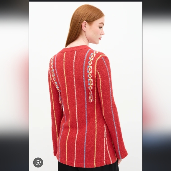 Raquel Allegra Geometric Cardigan Sweater - Picture 2 of 6